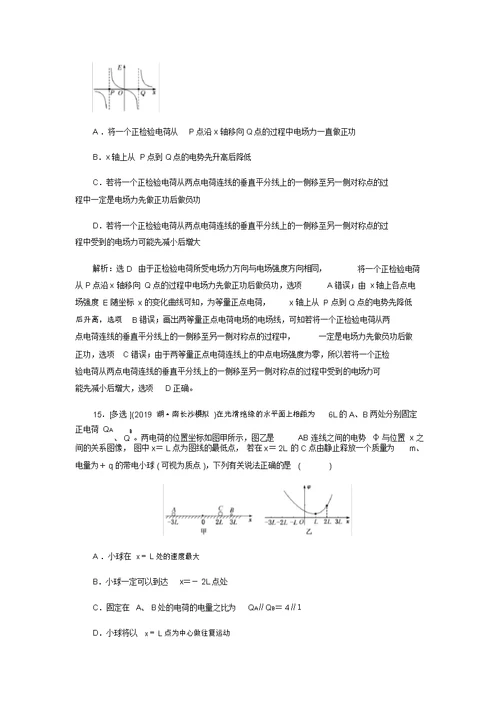 2020年高考物理选择题常考点押题练专题05静电场(解析版)