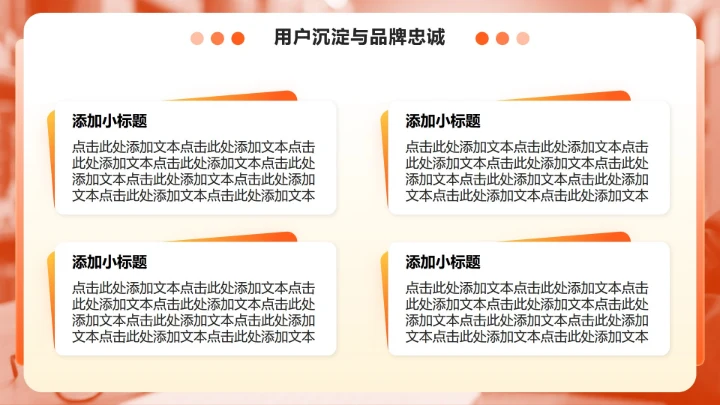 橙色商务风双十一电商战报全链路数据复盘PPT模板