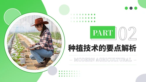 绿色商务风现代农业种植技术PPT模板