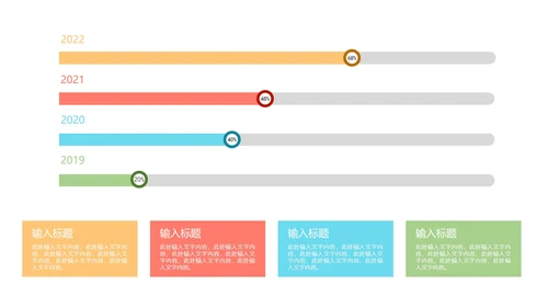 一键换色柱状图样式合集PPT模板