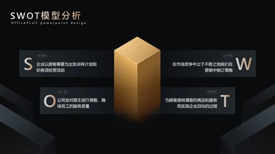 商务风黑色并列关系4项PPT
