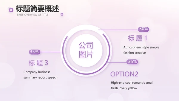 紫色爱心感恩的心主题班会动态PPT