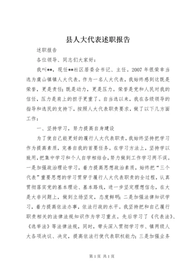 县人大代表述职报告 (8).docx