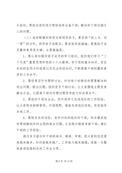 村级党支部领导班子调研报告.docx