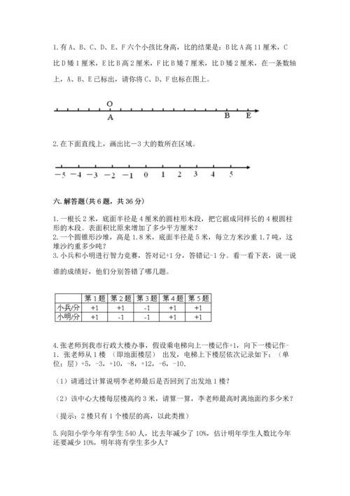 六年级下册数学 期末测试卷精品（模拟题）.docx