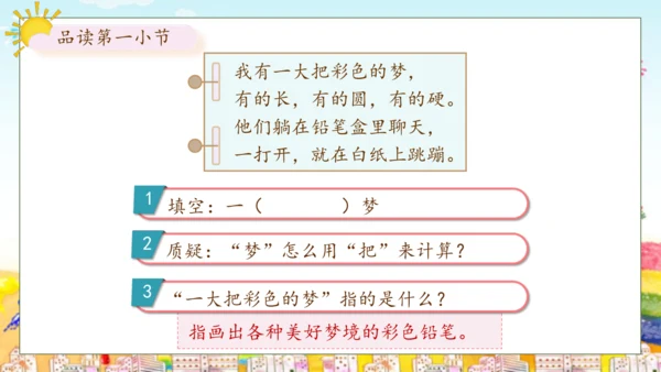 【核心素养】部编版语文二年级下册-8. 彩色的梦 第2课时（课件）