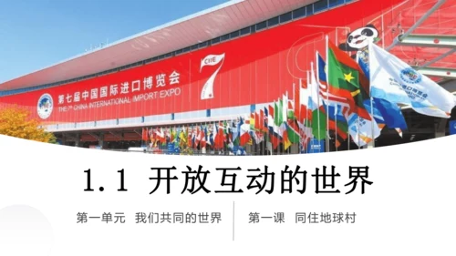 1.1开放互动的世界   课件(共30张PPT+内嵌视频)