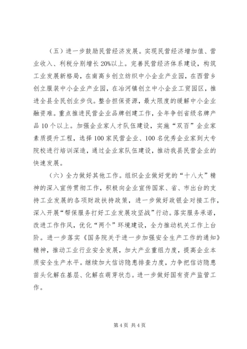 县工信局工作报告.docx