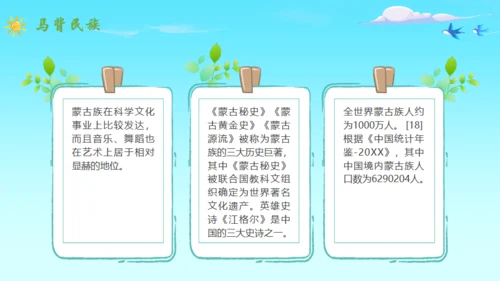 马背上的民族蒙古族介绍通用PPT模板