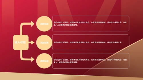 红色简约风企业年度财务分析报告PPT模板