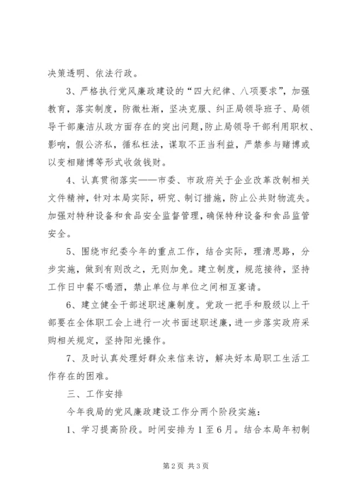 市质监局党风廉政建设工作计划 (4).docx