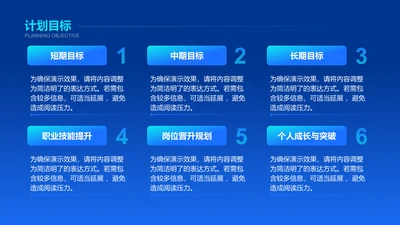 计划目标-竞聘述职PPT