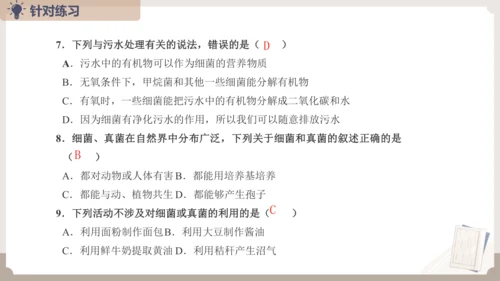 人教版生物八年级上册2.3 细菌、真菌和病毒 本章复习课件(共23张PPT)+视频素材
