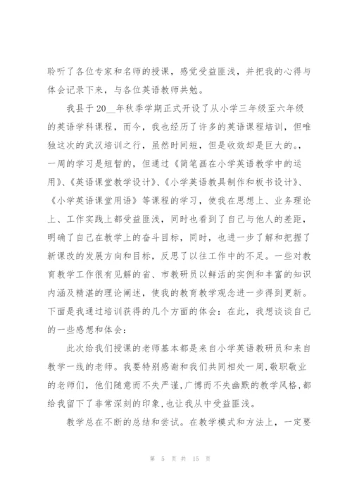新任教师岗前培训心得体会5篇.docx