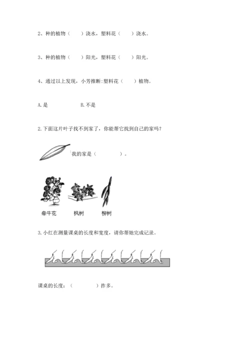教科版一年级上册科学期末测试卷【历年真题】.docx