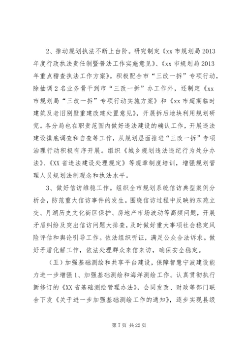市规划局工作总结报告 (6).docx