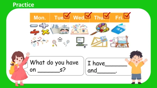 Unit 2 My week Part A Let's learn课件 （共45张PPT）