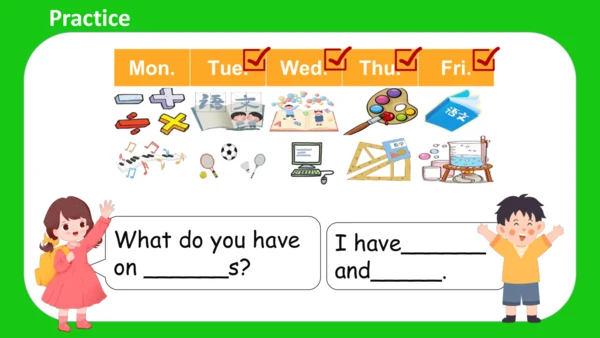 Unit 2 My week Part A Let's learn课件 （共45张PPT）
