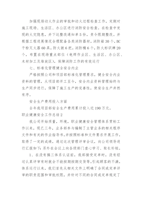 职业健康安全工作总结.docx