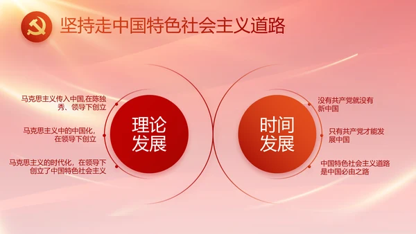 红色基层党建党支部年终工作总结PPT
