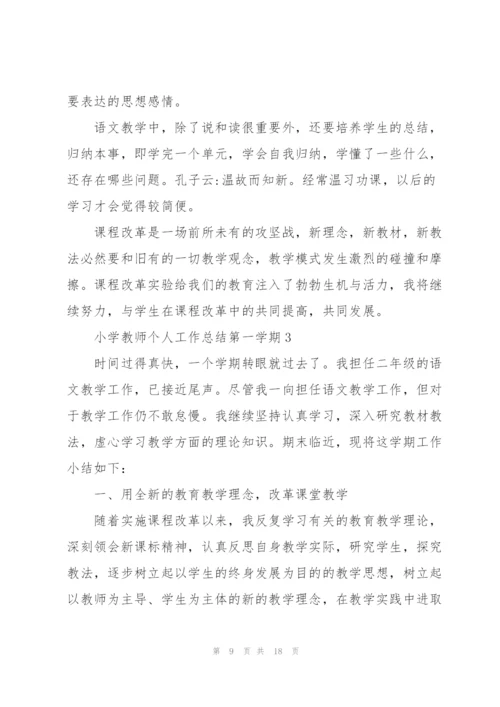 小学教师个人工作总结第一学期5篇.docx