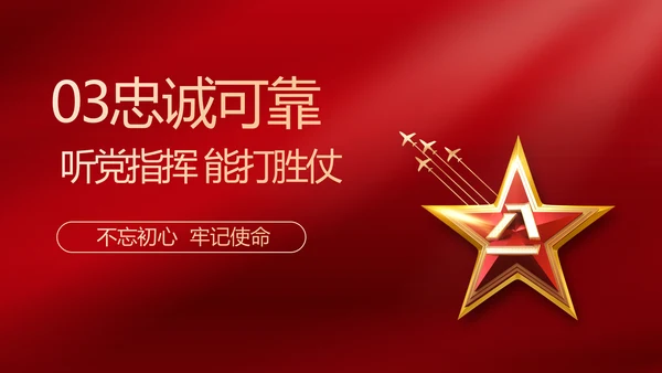 中国人民解放军部队军事动态PPT模板