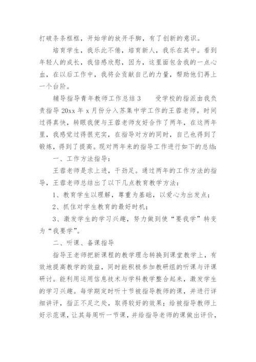 辅导指导青年教师工作总结.docx