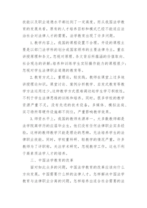 法学教育相关论文.docx