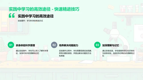 科学实验解析PPT模板
