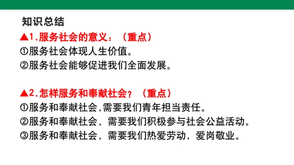 第三单元 勇担社会责任 复习课件(共40张PPT)