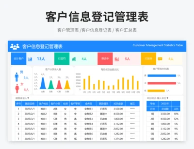 客户信息登记管理表