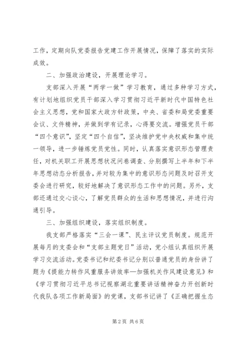 机关党支部XX年党建工作自查报告 (2).docx