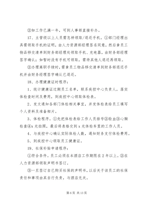 人力资源部应知应会.docx