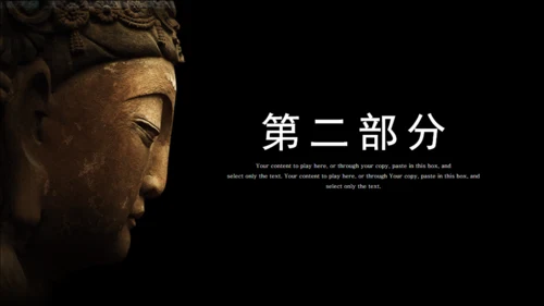 佛教文化宣传佛像通用PPT模板