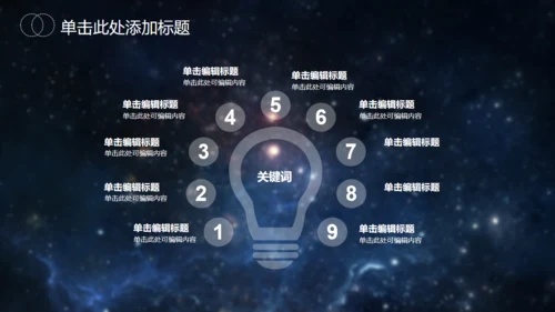 星空大气地球发布会通用PPT模版