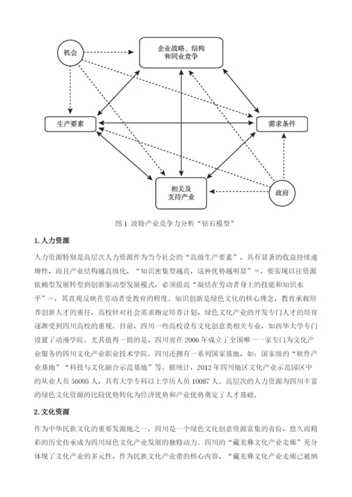 四川新型城镇化与绿色文化产业发展.docx