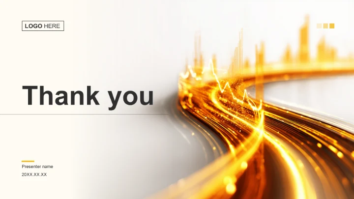 黄色科技风地产金融通用PPT主题