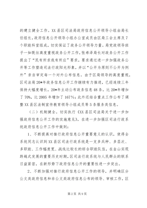 司法局政府信息汇报.docx