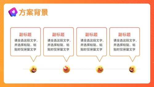 橙色门店宣传策划PPT模板