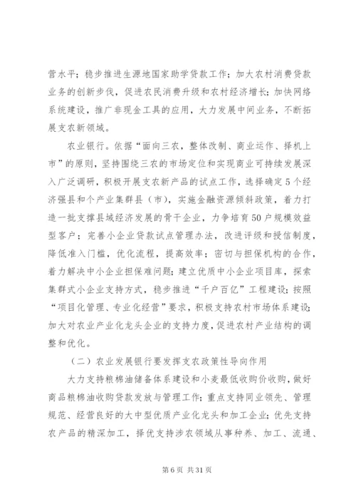 市金融业支持新农村建设方案.docx