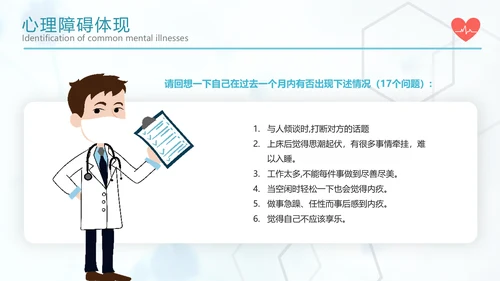 关注心理健康常见心理疾病识别PPT课件