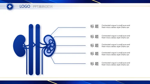 蓝色大气医疗器械工作总结汇报动态PPT模板