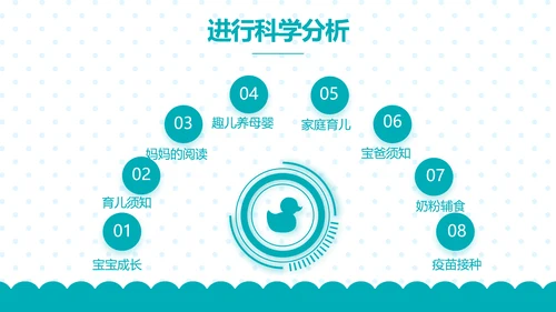 母婴婴儿护理保健中心早教宣传PPT动态模板
