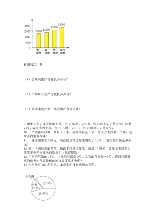 六年级小升初数学解决问题50道含答案【新】.docx