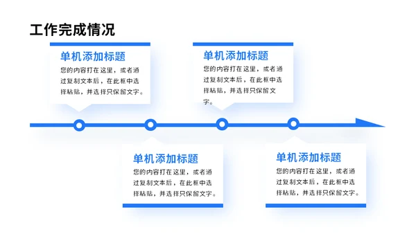 商务蓝色工作总结汇报通用PPT模板