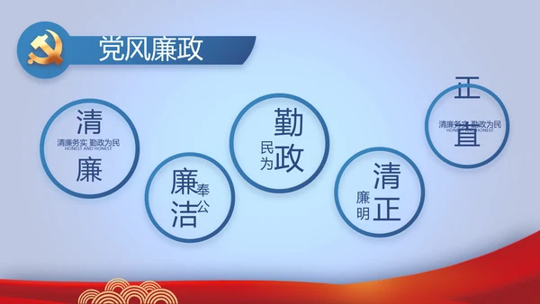 蓝色大气公务员法宣传动态PPT模板