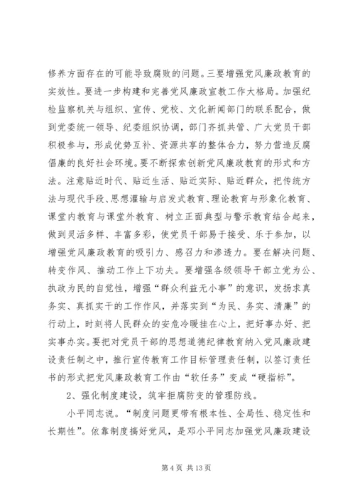 在全县党风廉政建设形势分析会上的讲话.docx