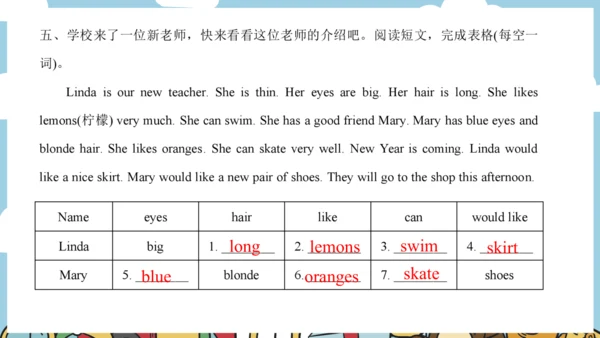 Unit 8 Dolls 复习课件-2024-2025学年译林版（三起）四年级英语上学期期末复习讲练