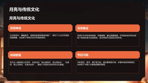 红色复古风中秋节课件PPT