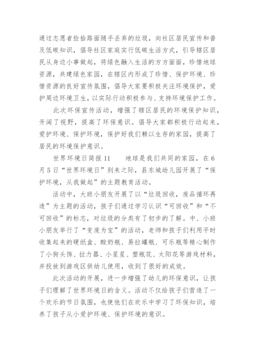 世界环境日简报.docx